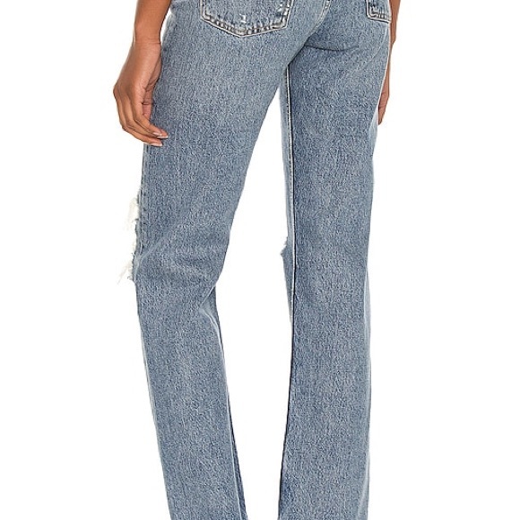 Agolde 90’s Pinch Waist high rise straight leg jeans in backdrop size 24 NWOT - Picture 2 of 6